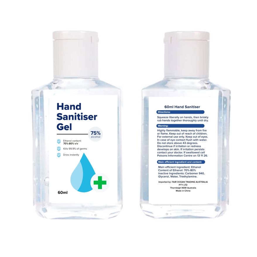 Sanitizer Bottle Label