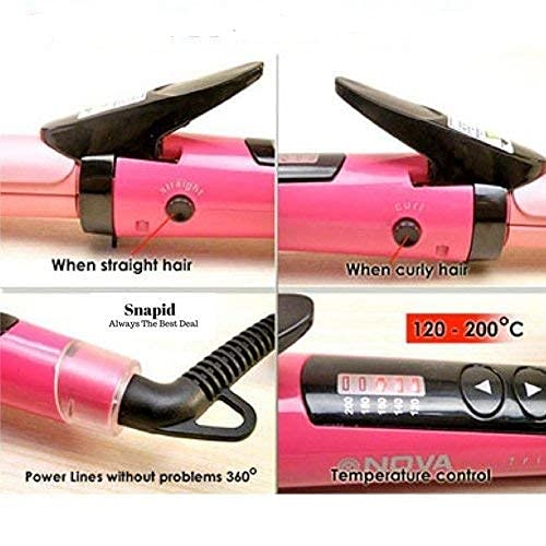 Nova 2 In 1 Hair Straightener And Curler
