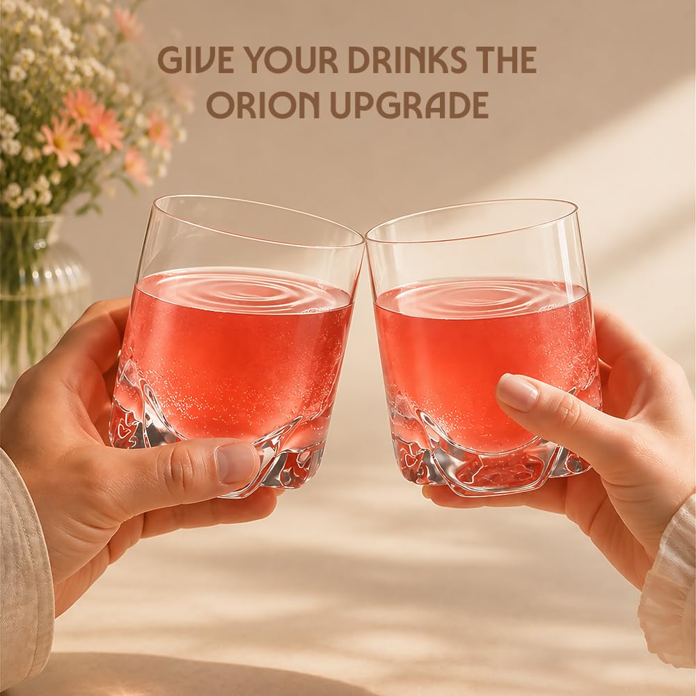 Borosil 275ml x 6pc Orion Glass Tumbler Set | Stylish Drinking Glasses for Water, Juice & Soft Drinks | Elegant Glassware for Home, Parties & Gifting BGFGSD00052 