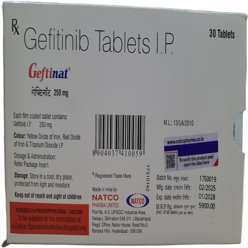 Geftinat 250mg - Gefitinib Tablets