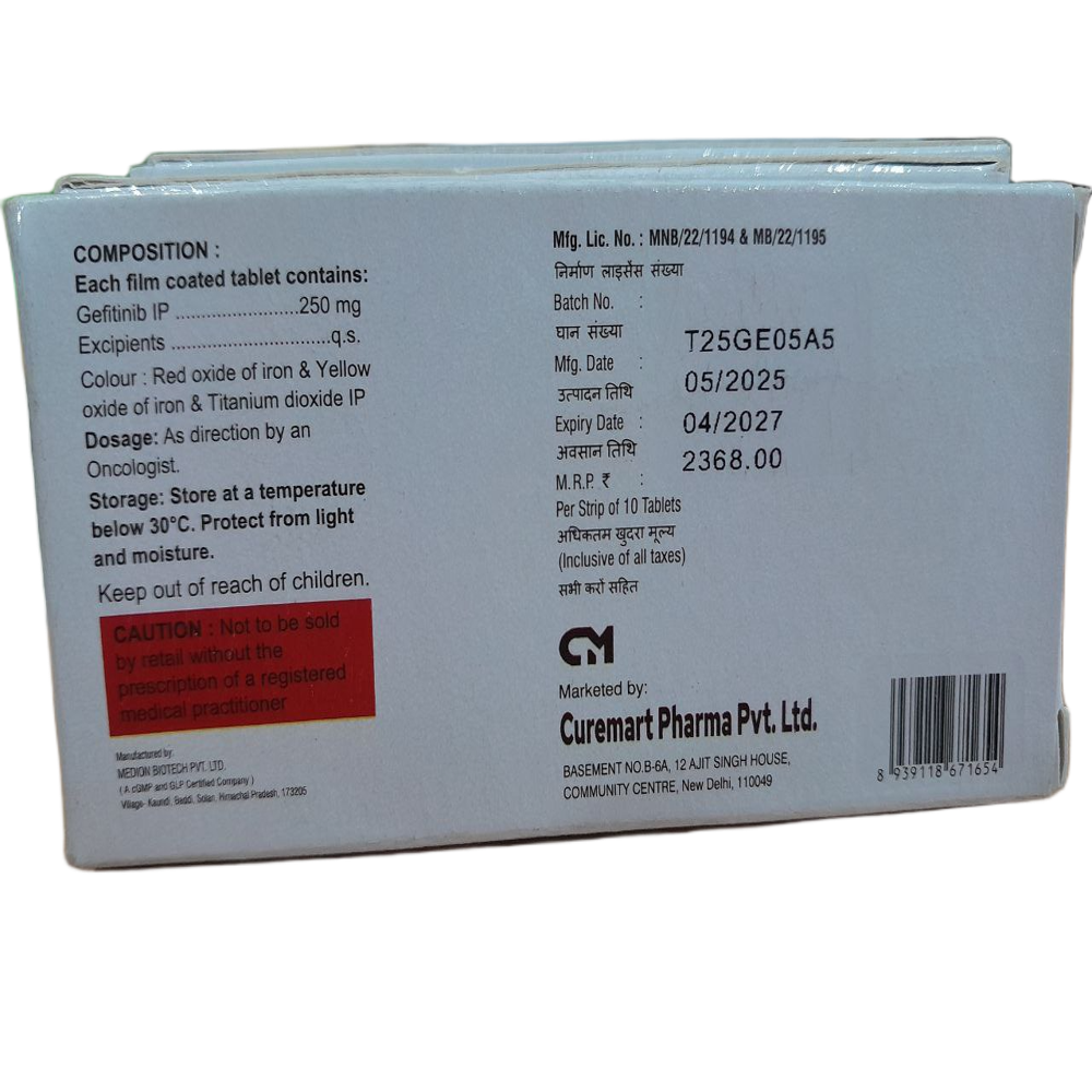 Geficure 250mg - Gefitinib Tablets
