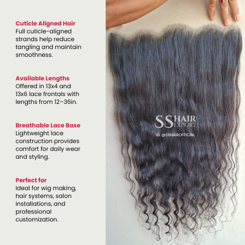 Full Lace Frontal 14inch 13x6 Sew In Weave Human Hair Extensions Indian Vendor