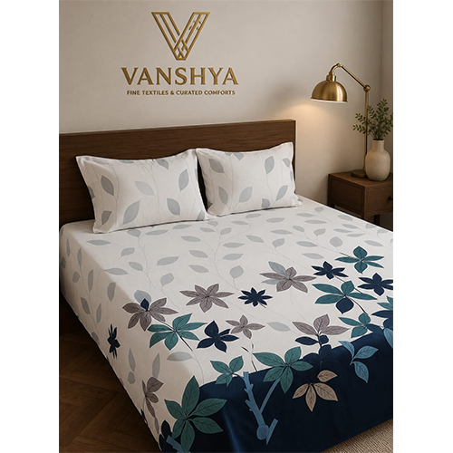 glace cotton bedsheet set 2 pillow case
