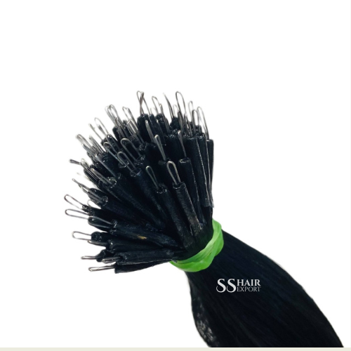 Nano Ring Bead Hair Extensions 24in | 100 strands Human Hair Cold Fusion Salon Isntall