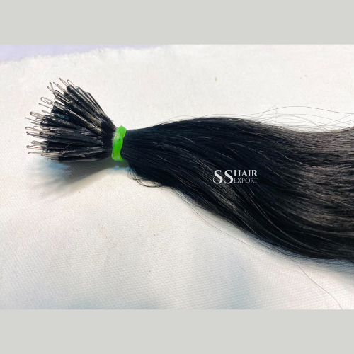 Nano Ring Bead Hair Extensions 24in | 100 strands Human Hair Cold Fusion Salon Isntall