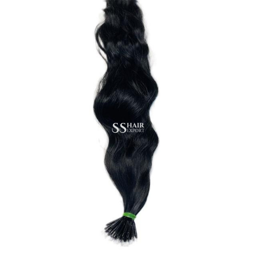 Nano Ring Bead Hair Extensions 24in | 100 strands Human Hair Cold Fusion Salon Isntall