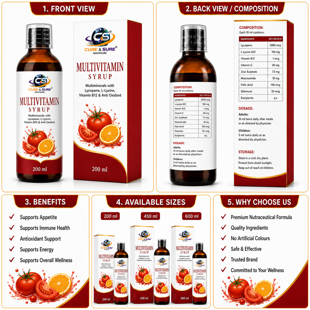 Nutraceutical Multivitamin Multiminerals With Lycopene L- Lysine Third Party Manufacturing - Age Group: Adults