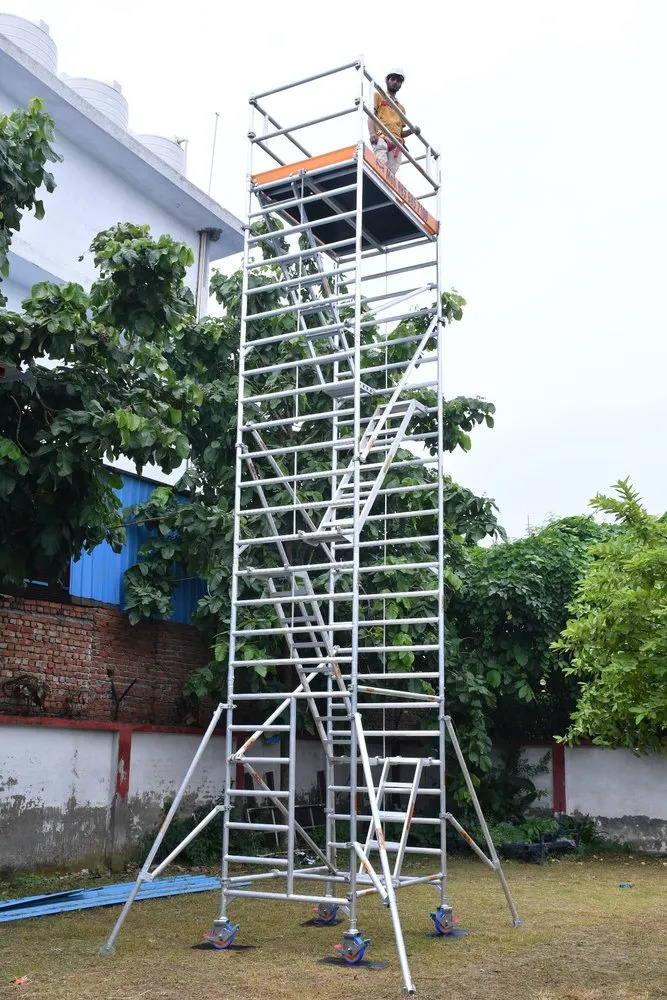 Double Width Mobile Aluminium Scaffolding Tower 