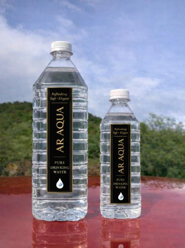 Water Bottle Silver labels