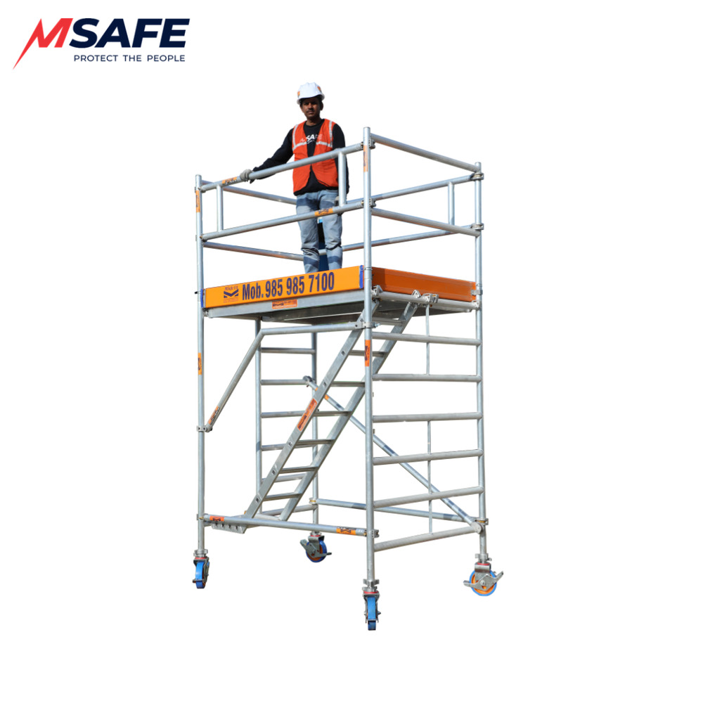 Double Width Msafe Fit Stairway Aluminum Scaffolding 