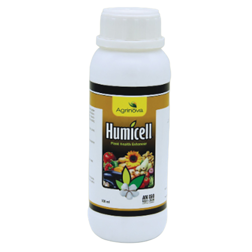HUMICELL Plant Health Enhancer - 95% Humic Acid Water Soluble Liquid, Earthy Scent | Foliar, Drip, Soil Application, Stimulates Root & Shoot Growth