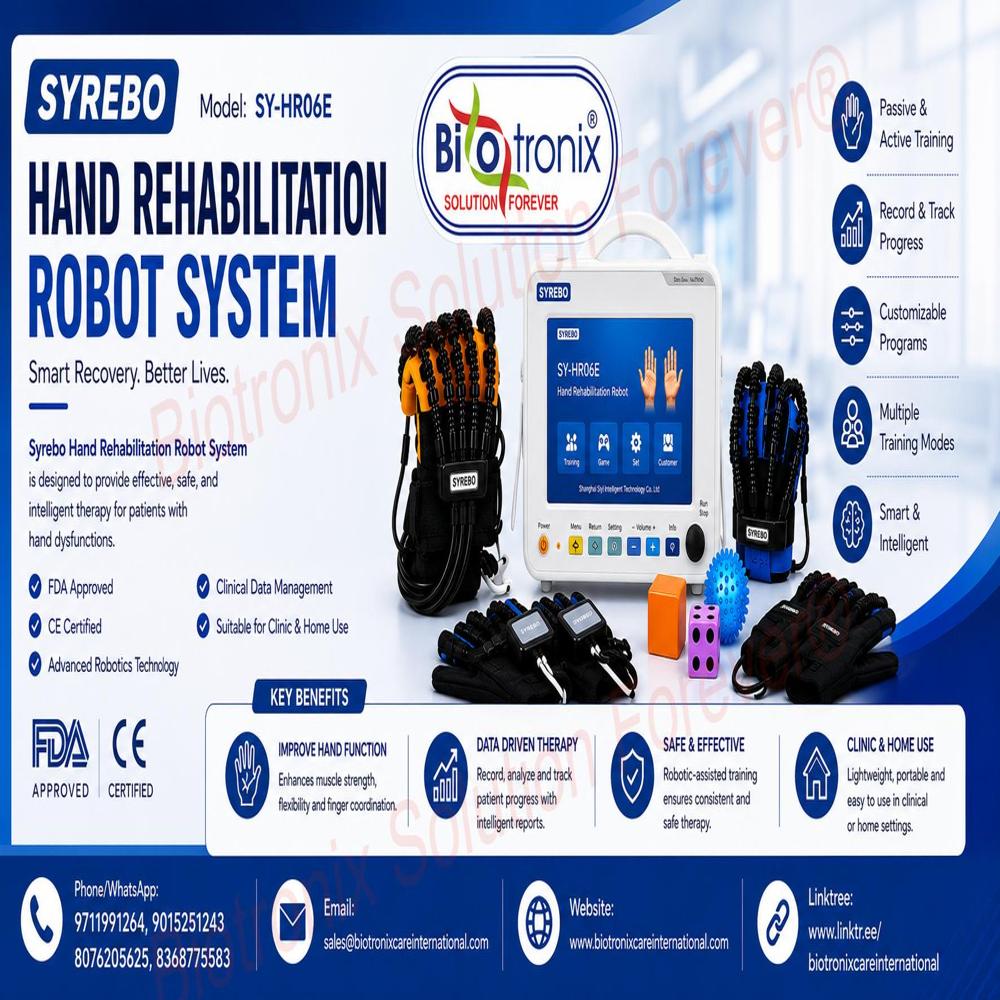 Smart Hand Therapy Equipment for Rehabilitation Centers