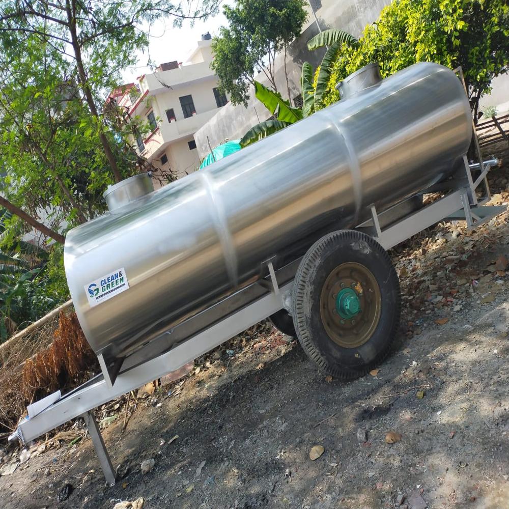 S.s Water Tanker Trailer - Capacity: 5000 Ltr