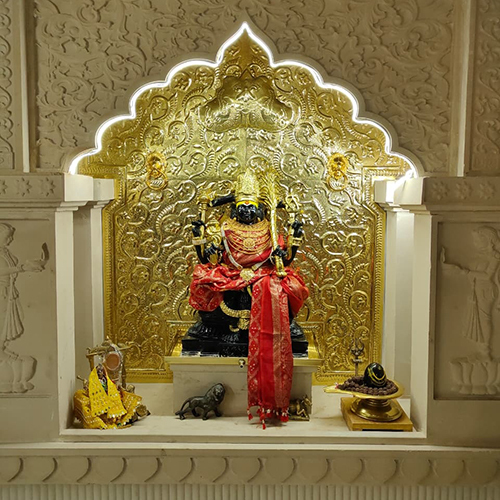Back Mandir Wall Works