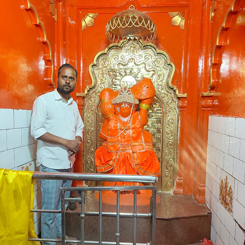 हनुमान मंदिर जी पीतल वर्क