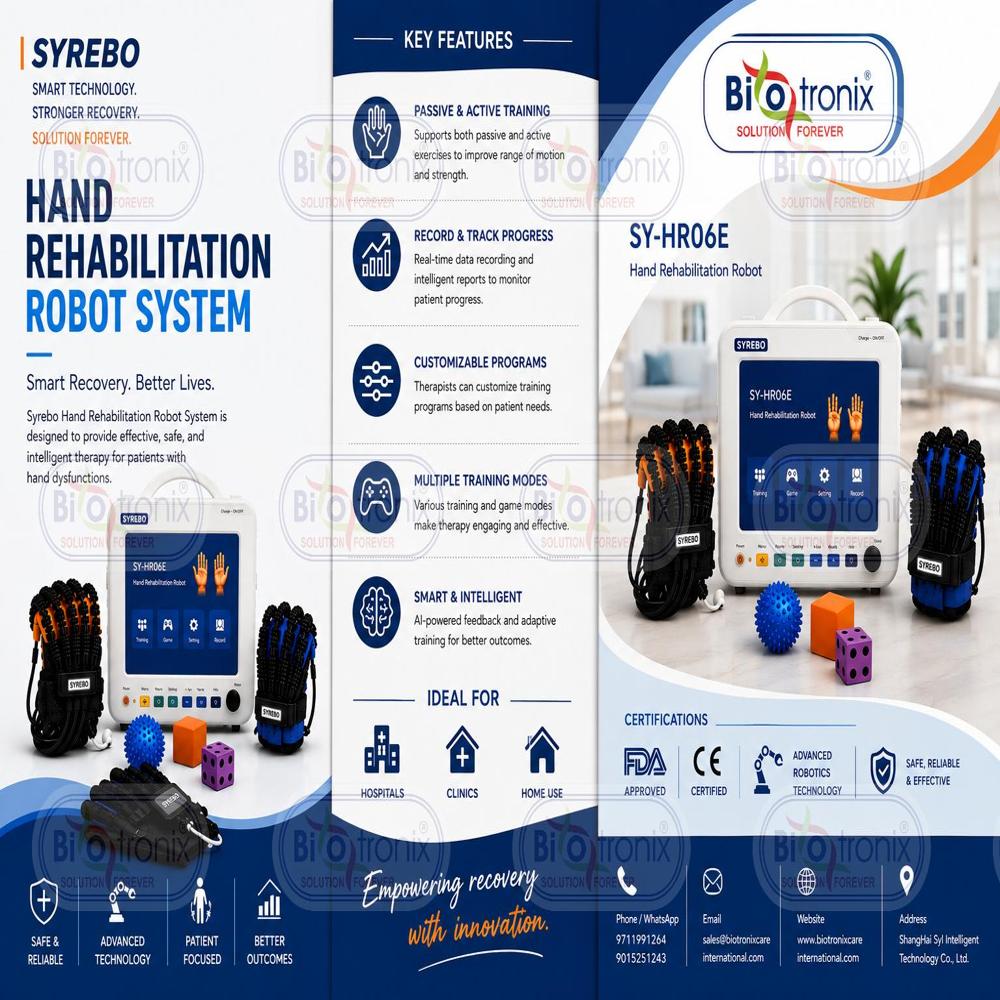 Hospital Use Robotic Hand Exercise Machine