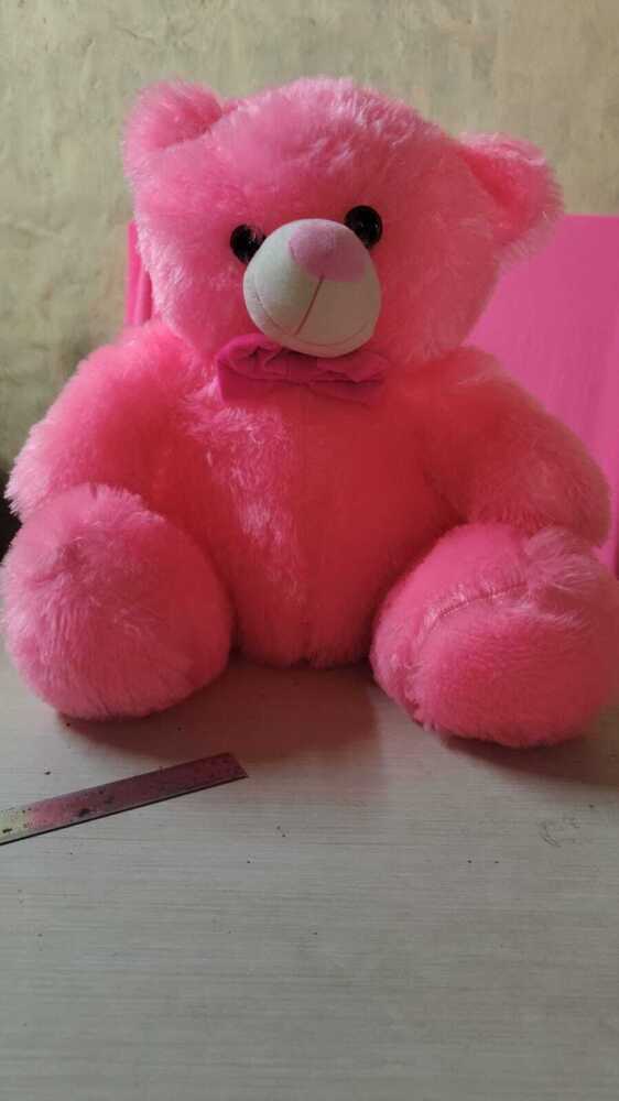 45CM Hi Pile Pink Teddy