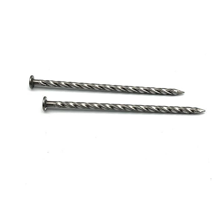 Ss202 Twisted Nails - Color: Silver