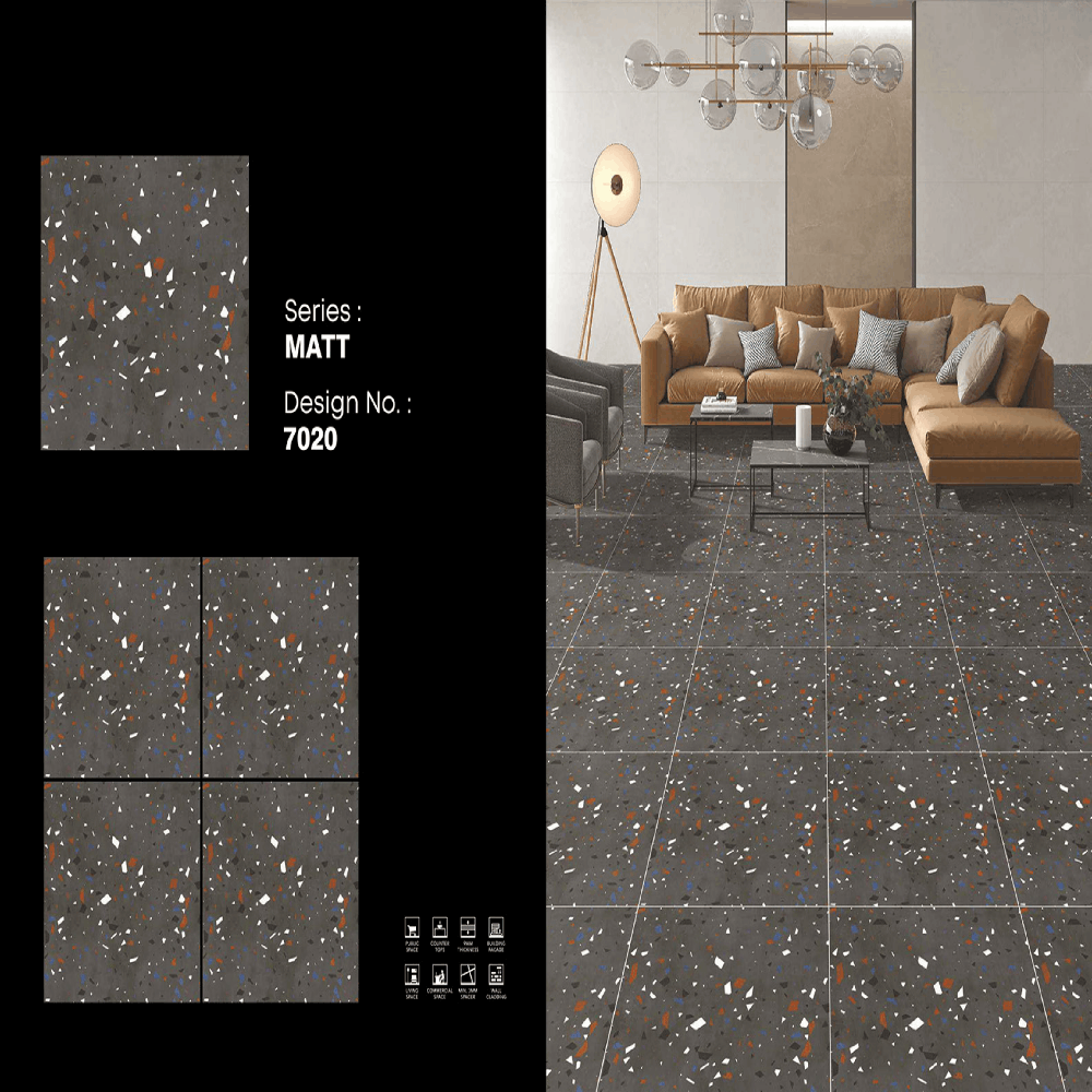 Rustic Porcelain Tiles - Color: White