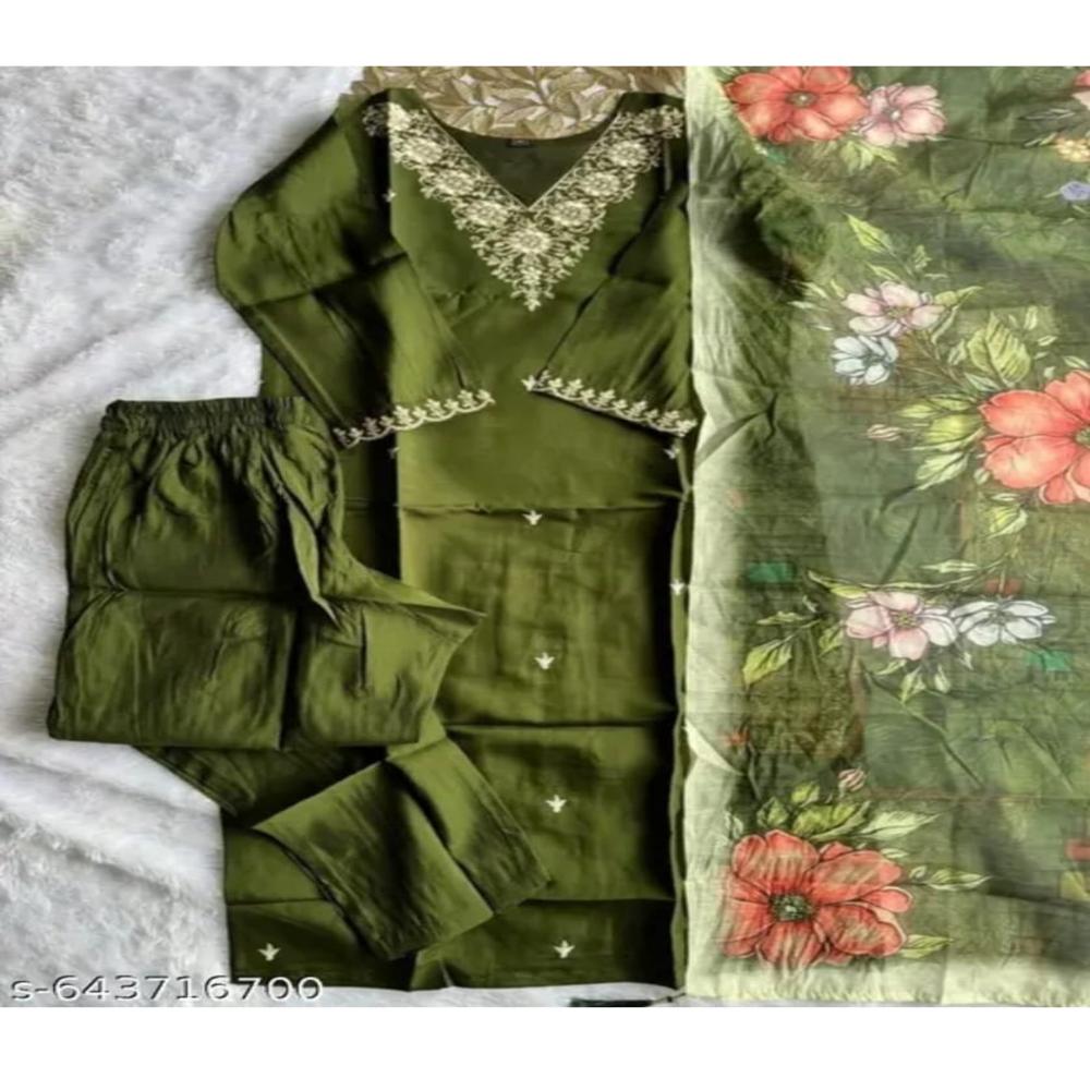 WOMEN 3 PCS PARTY WEAR SUIT