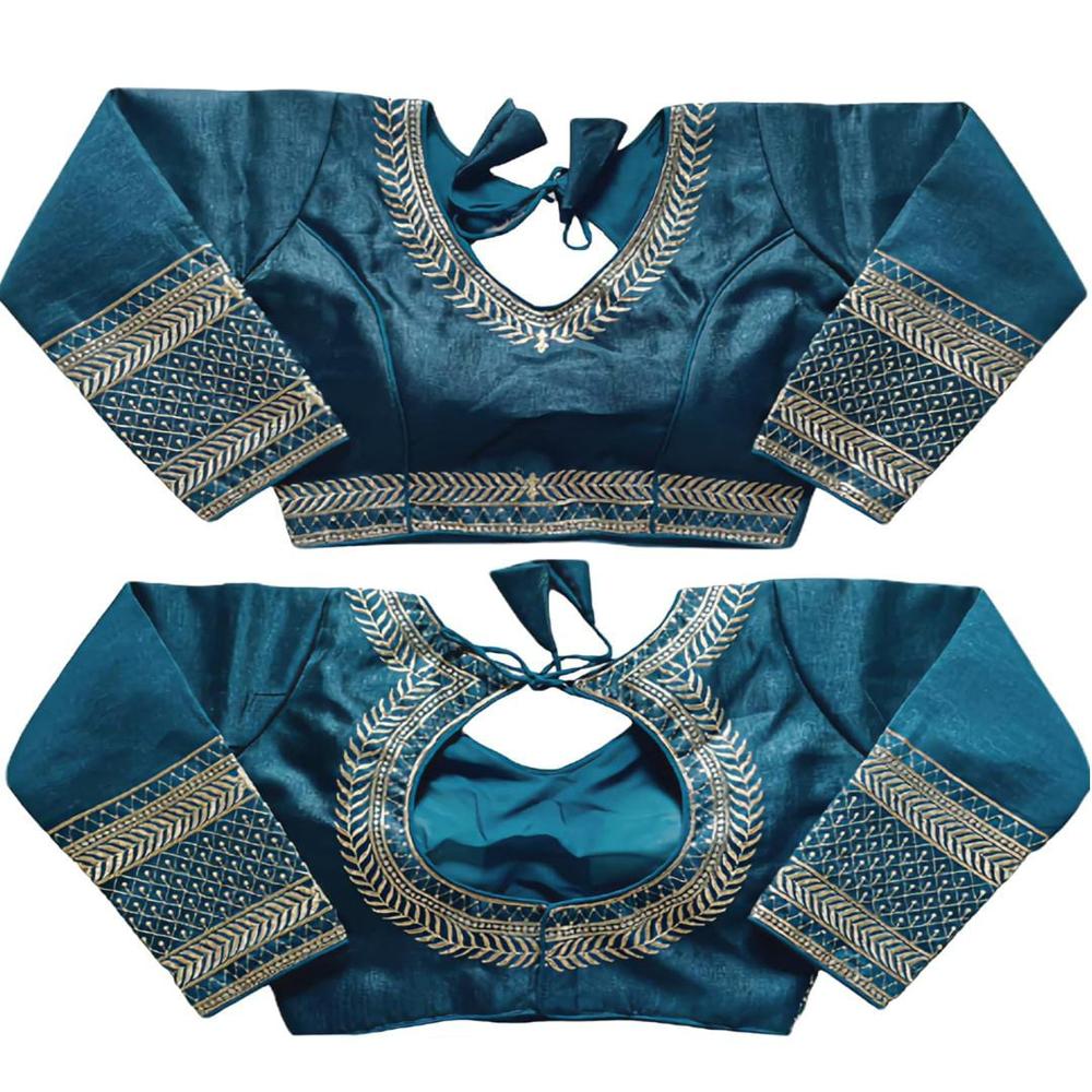 Womens Party Wear Heavy Work Blouse