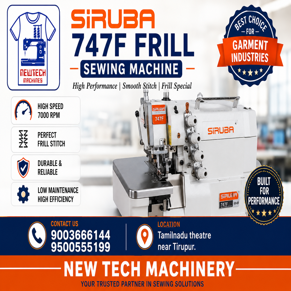 SIRUBA 747 F FRILL MACHINE