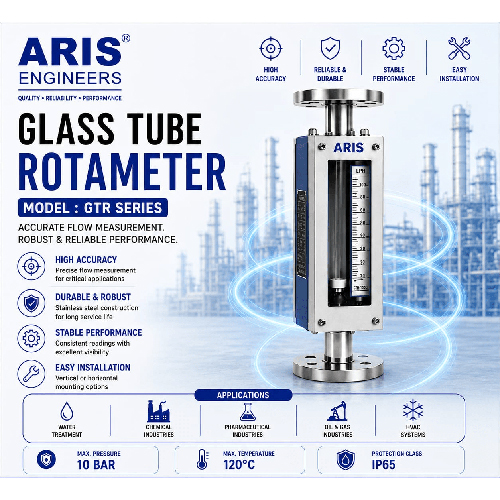 ARIS GLASS TUBE ROTAMETER