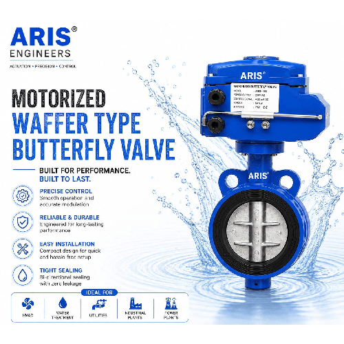 ARIS MOTORIZED WAFFER TYPE BUTTERFLY VALVE