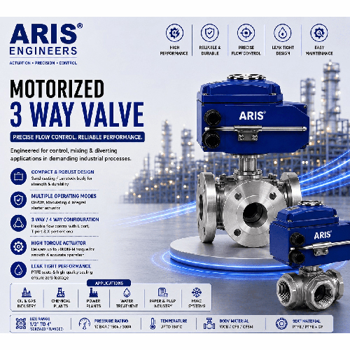 ARIS MOTORZED 3 WAY BALL VALVE