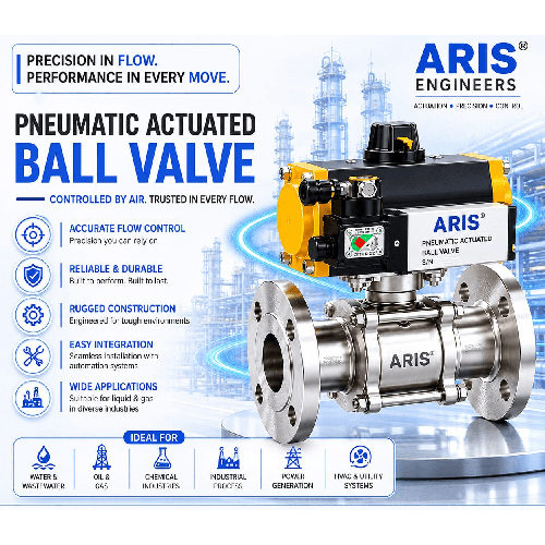 ARIS PNEUMATIC ACTUATED BALL VALVE