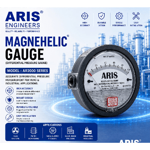 ARIS MAGNEHELIC DIFFERENTIAL PRESSURE GAUGE