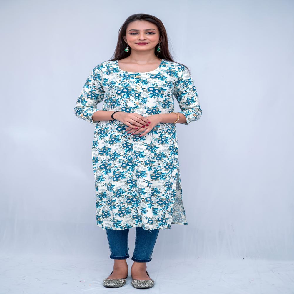 Rayon Single Kurta - Multiple Prints Available