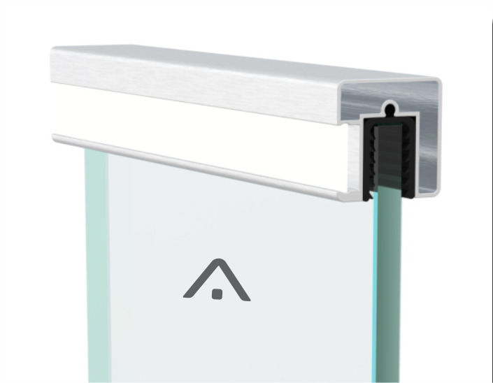 SN HR 40x40 LED Glass Railing Profile