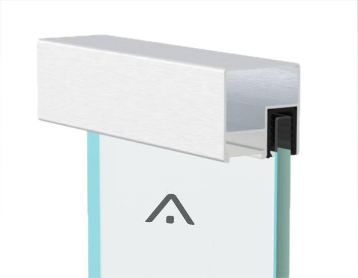 SN HR 50x50 LED Glass Railing Profile