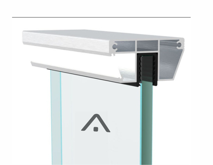 SN HR 70x35 LED Glass Railing Profile