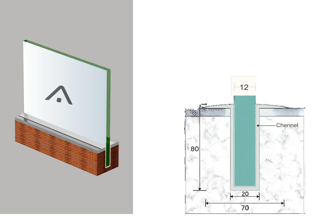 SN 29 90x55 Glass Interlocking Aluminum Glazing Profile