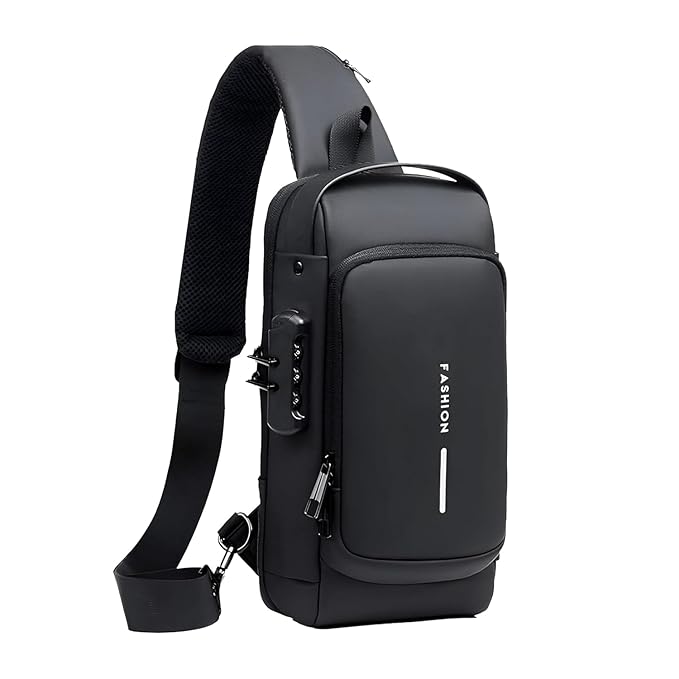 Water-Resistant Anti-Theft Chest Bag for Men & Women