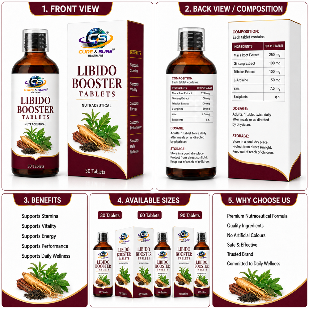 Nutraceutical Libodo Booster Tablets Third Party Manufacturing
