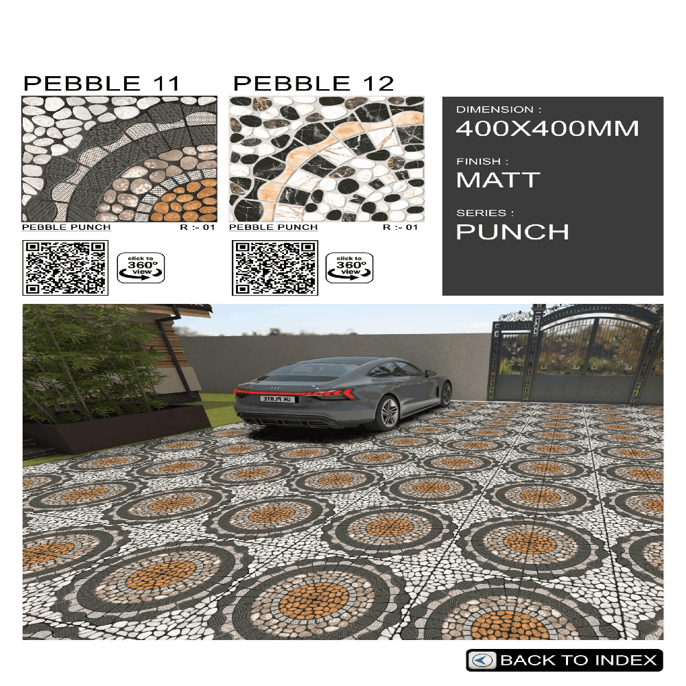 400x400mm Parking tiles
