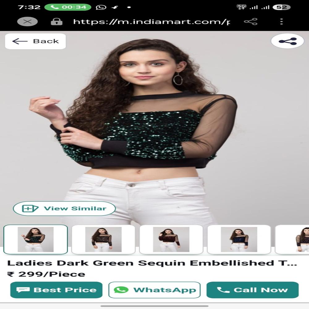 Woman western tops fancy collection