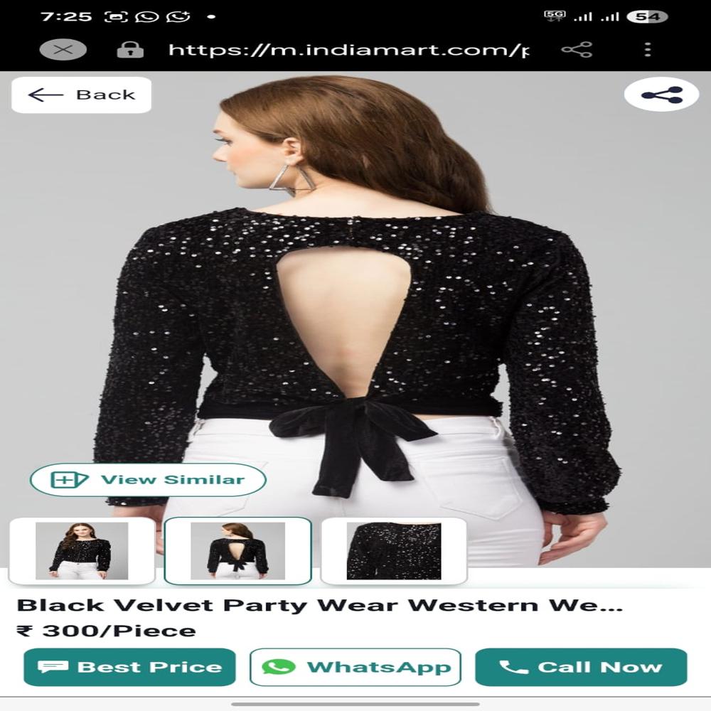 Woman western tops fancy collection