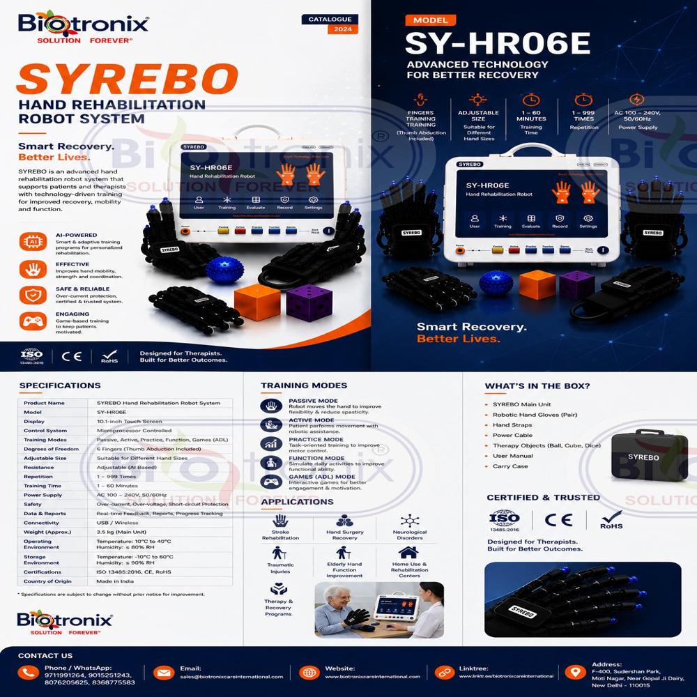 Clinical Robotic Hand Therapy Machine for Rehabilitation