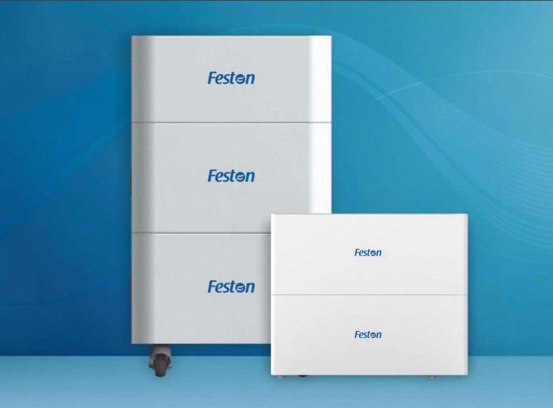 Feston Solar Storage LiFePO, Rack Battery 100Ah 51.2VDC, 16 Parallel