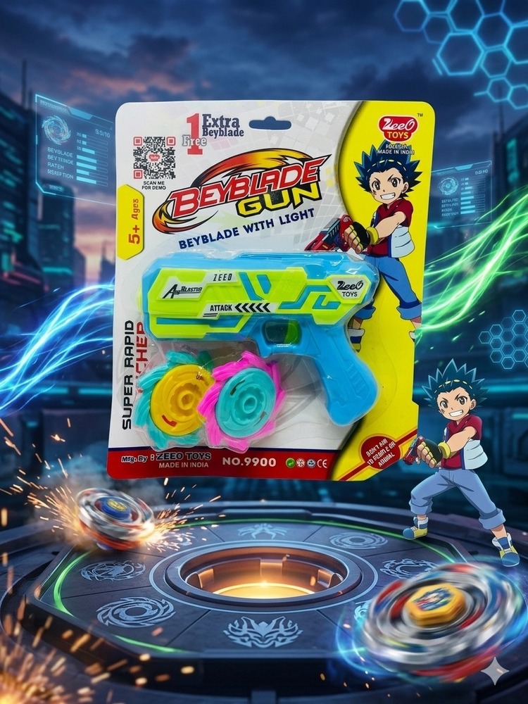 Bayblade Gun - Color: Multi-color (Red