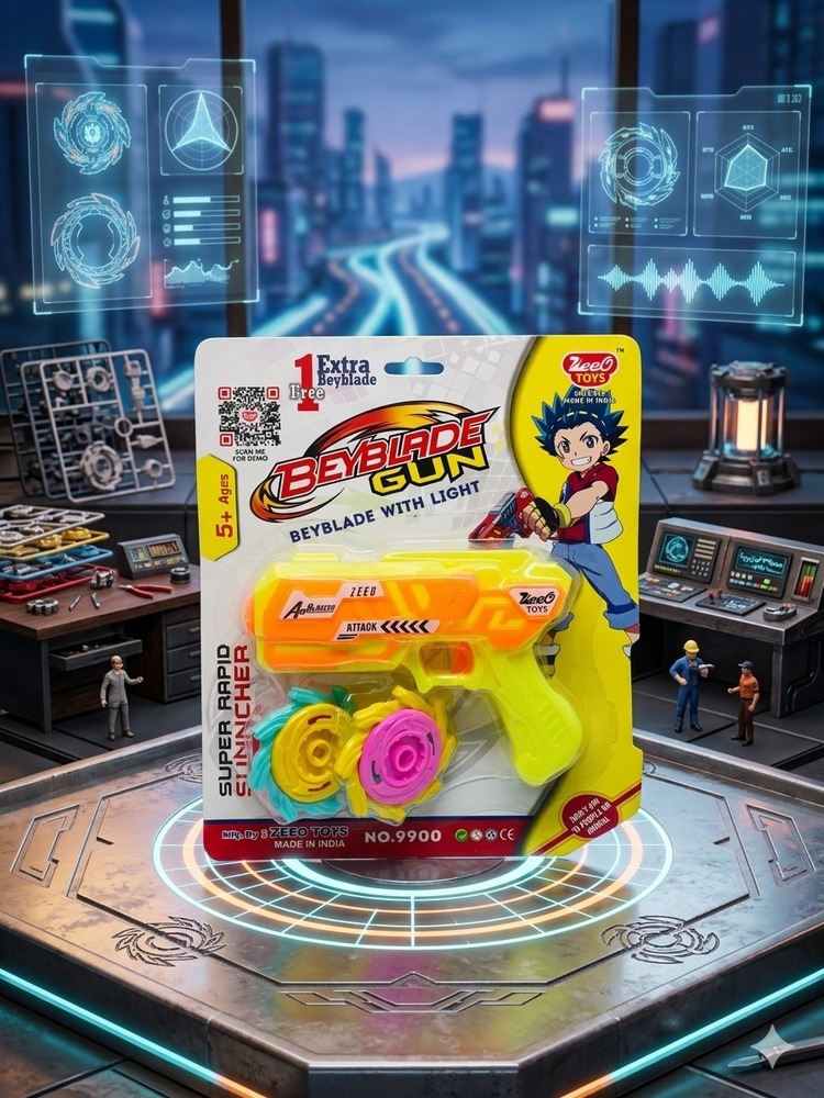 Bayblade Gun - Color: Multi-color (Red