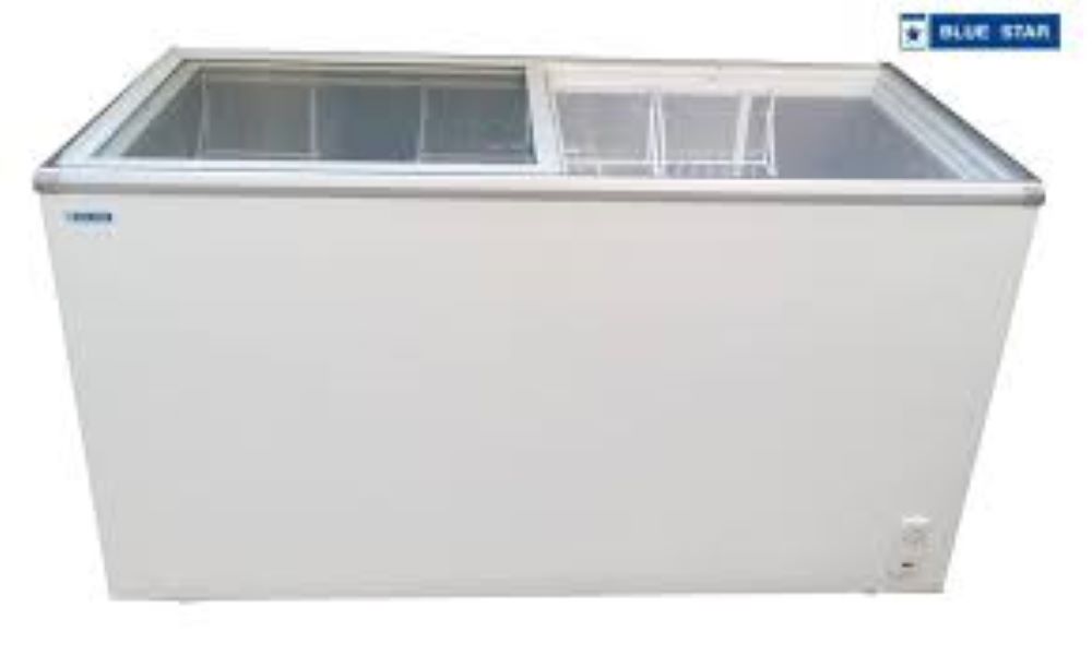 Gt400A Blue Star Glass Top Deep Freezer