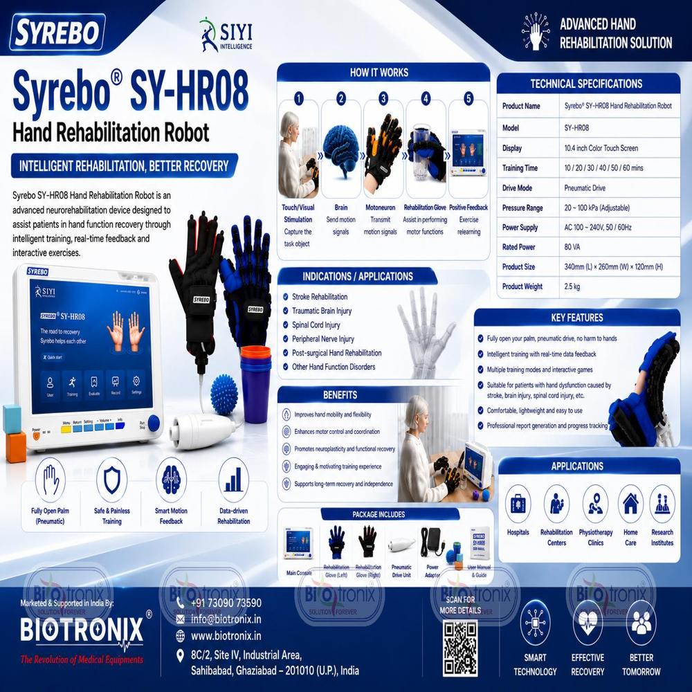 Hospital Grade Hand Therapy Equipment with Robotics