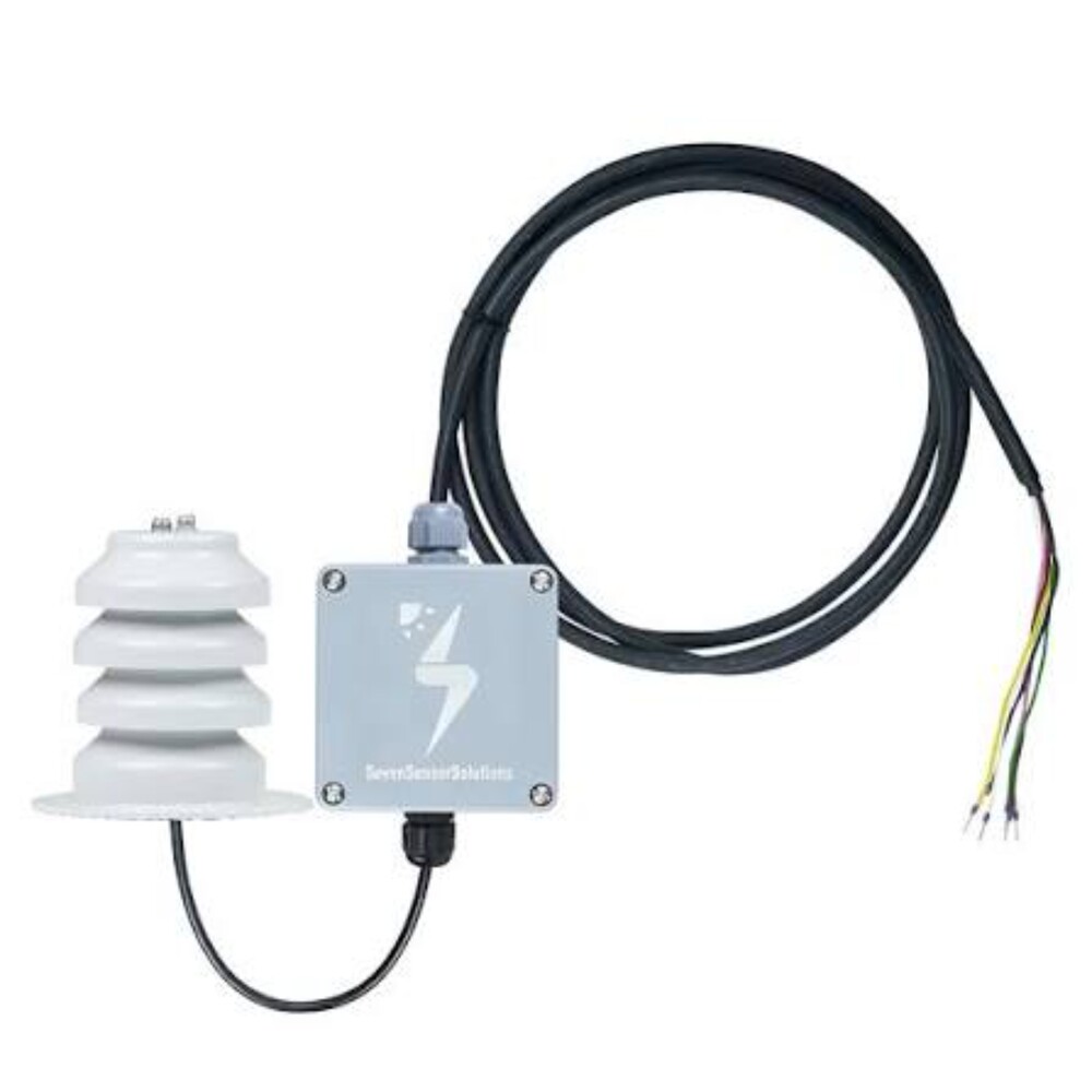 Lufft Pt1000 Ambient Temperature Sensor - Color: Silver / Black