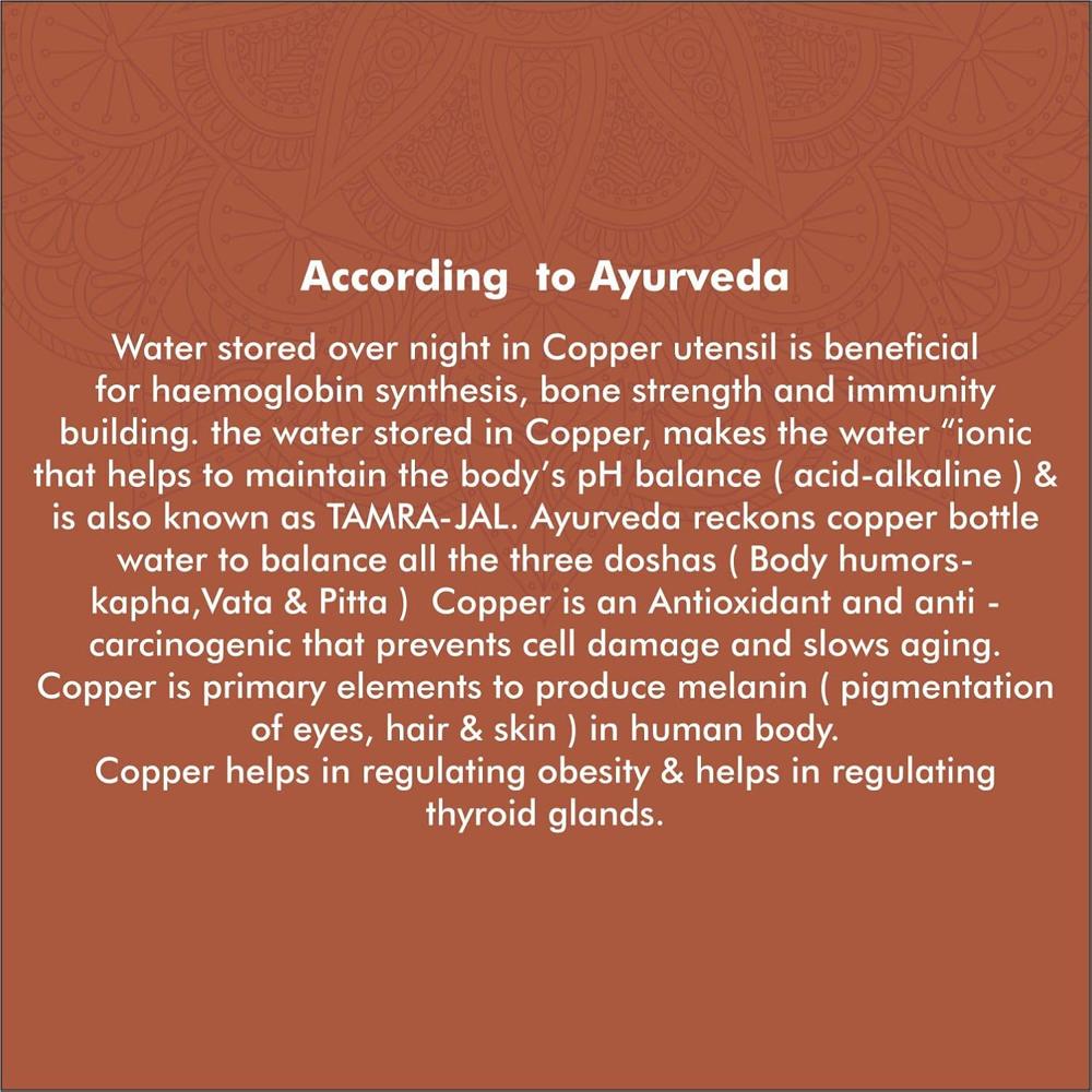 Cello Jalvihar Copper Matka Red Carpet - Ayurveda Inspired, 13 litres, Red | BPA Free and Non Toxic with Pure Copper | Supports Digestive & Liver Health | Helps Enhance Immunity | Used only for Water