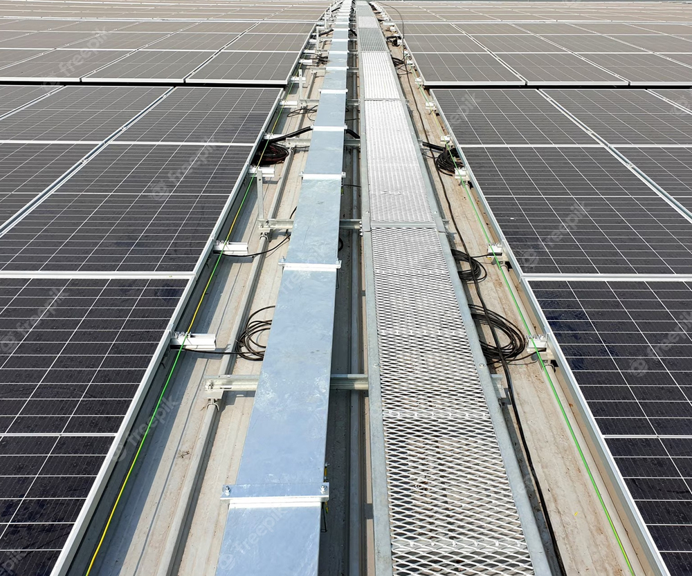 Powder Coated Solar Roof Top Walkway